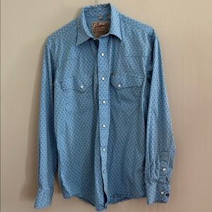 Riffle Co. Light Blue Western Button-Down Shirt